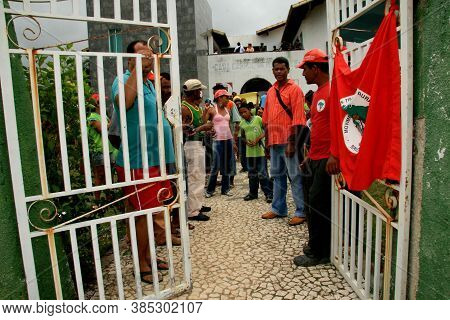 Santa Cruz Cabralia, Bahia / Brazil - November 27, 2008: Member Of The Landless Movement - Mst - Are