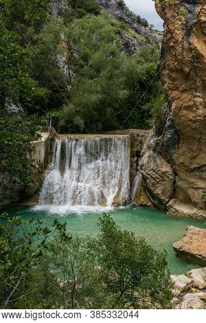 Mountains And Vero River Canyon In Alquezar, Spain
