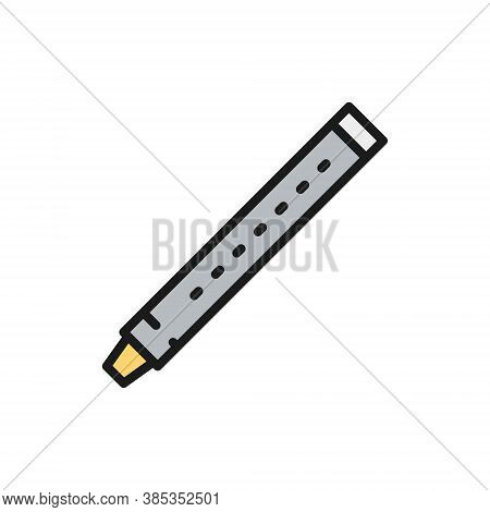Flute, Sopilka, Clarinet, Bassoon Color Line Icon.