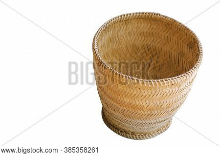 Glutinous Rice Box Made From Bamboo Is A Container For Steamed Glutinous Rice