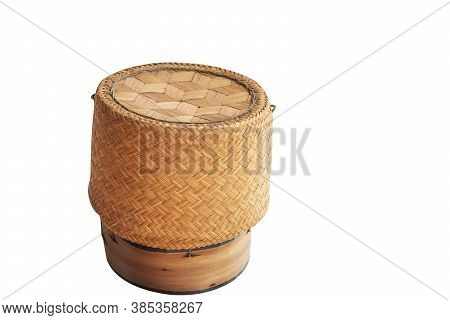 Glutinous Rice Box Made From Bamboo Is A Container For Steamed Glutinous Rice