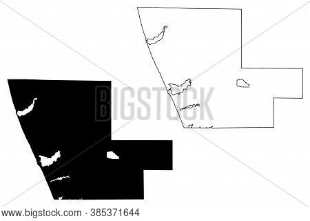 Muskegon County, Michigan (u.s. County, United States Of America, Usa, U.s., Us) Map Vector Illustra