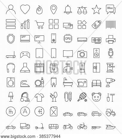 Big Set Of Vector Icons For Online Store