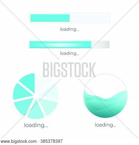 The Loading Status Of The Site Or Application. Design Element.