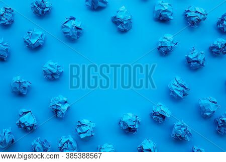 Idea And Creativity Concepts With Paper Crumpled Ball.think Out Of Box.business Solution.