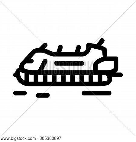 Rescue Hovercraft Icon Vector. Rescue Hovercraft Sign. Isolated Contour Symbol Illustration