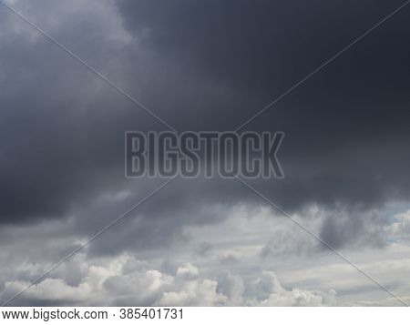 Sky With Dark Clouds That Can Be Used As Background