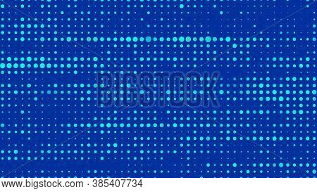 Matrix Abstract Illustration. Dark And Light Green Points. Vector Illustration