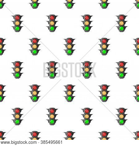 Traffic Lights Pattern. A Device For Regulating The Movement Of Vehicles On The Road, Increases The 