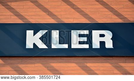 Warsaw, Poland. 15 Septemberr 2020. Sign Kler. Company Signboard Kler