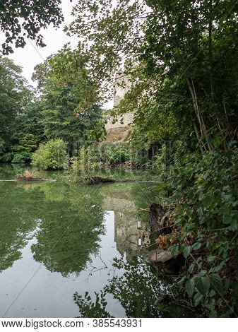 Stream In The Wood In Central Europe