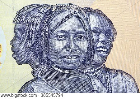 Triptych Of Portraits Eritrea Women From Money