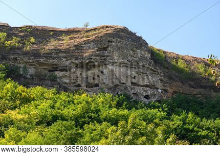 The ancient cave monastery in Socola, Moldova already existed in 10th century. The complex has 7 levels of cells, AKA 7 floor cave monastery. Abandoned 300 years ago.