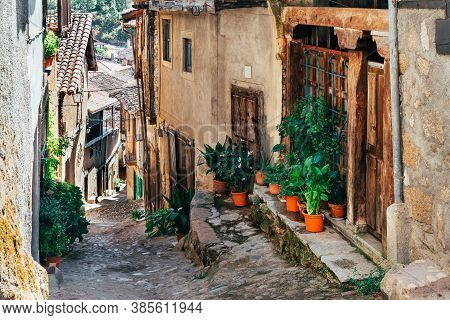 Village Of Cepeda In Province Of Salamanca, Spain.