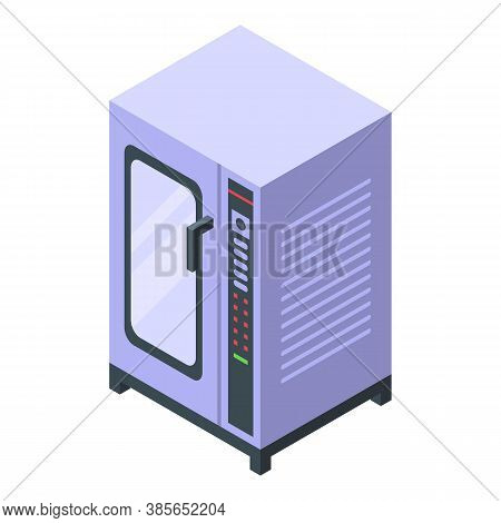 Convection Oven Temperature Icon. Isometric Of Convection Oven Temperature Vector Icon For Web Desig