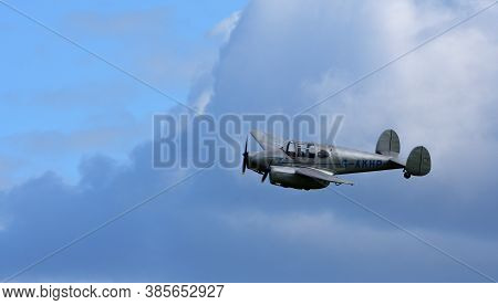 Ickwell, Bedfordshire, England - September 06, 2020: Vintage   Miles M65 Gemini, G-akhp  Aircraft  I