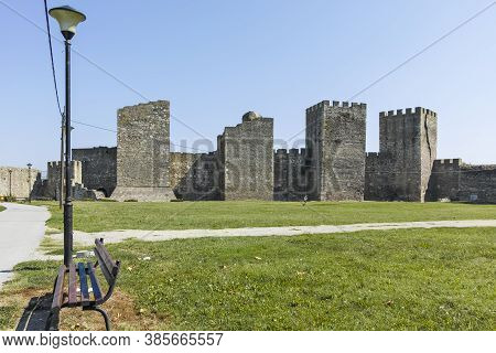 Smederevo Fortress At The Coast Of The Danube River, Serbia