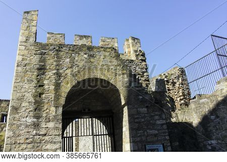Smederevo Fortress At The Coast Of The Danube River, Serbia