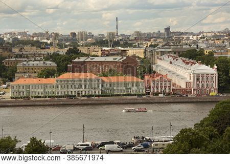 Saint-petersburg, Russia. 3 June  2016.  Panorama Of Saint Petersburg With St.isaac Cathedral.