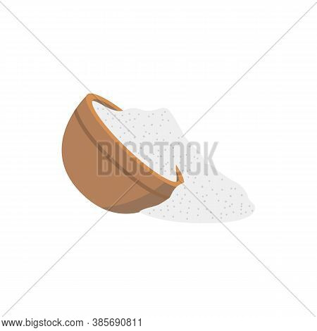 Spilled Salt A Symbol Of Bad Luck And Misfortune Vector Illustration Isolated.