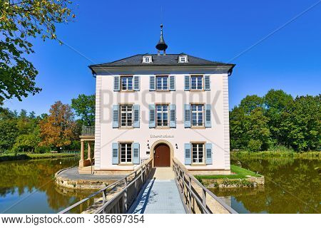 Heilbronn, Germany, September 2020: Small Cultural Heritage Baroque Castle Building Called 'trappens