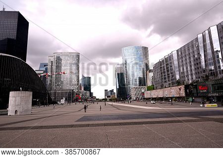 Paris, France - July 03 2020 : La Defense Paris, Parisian Business Center