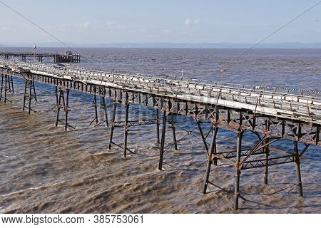 Weston-super-mare, Uk - October 6, 2014: Birnbeck Pier, Designed By Eugenius Birch And Opened In 186