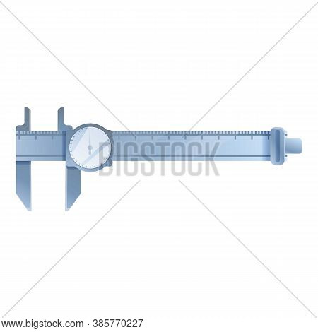 Gauge Caliper Icon. Cartoon Of Gauge Caliper Vector Icon For Web Design Isolated On White Background