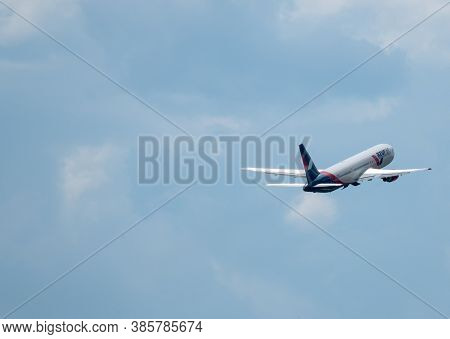 July 2, 2019, Moscow, Russia. Airplane Boeing 767-300 Azur Air Airline At Vnukovo Airport In Moscow.