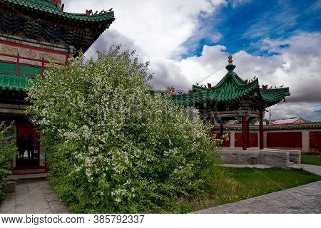 Ulaanbaatar. Mongolia. June 08, 2015. Architecture Of The Palace Of The Last Emperor Bogdo-gegen Vii