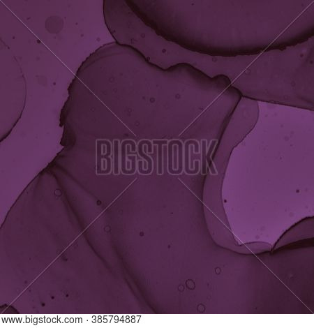 Burgundy Wine Background. Watercolour Template. Abstract Gradient Splash. Bright Ink Cover. Alcohol 