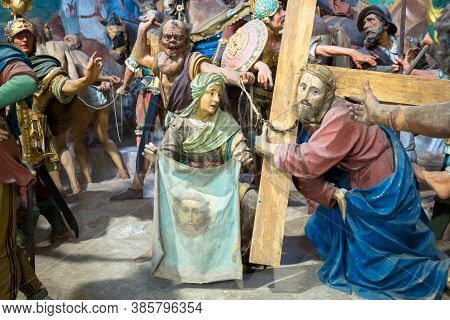 Varallo, Italy - June 2020: The Sacro Monte At Varallo Comprises 45 Chapels Inserted Into The Large 