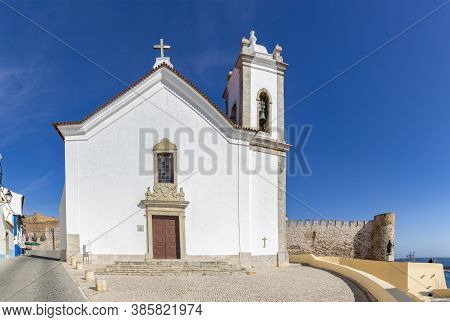 Portuguese Church Santa Missa In The Historic City Of Sines, Portugal.