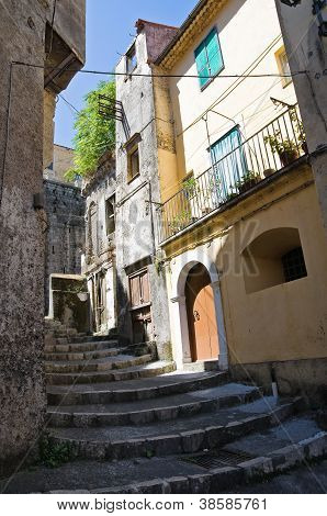 Aleja. Maratea. Basilicata. Włochy.