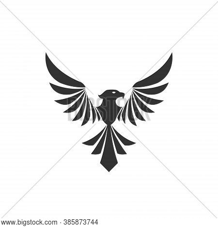 Phoenix Logo Illustration Mascot Blazing Fire Fighter Fantasy Hawk Eagle Predator Burn Flying Hot Fr