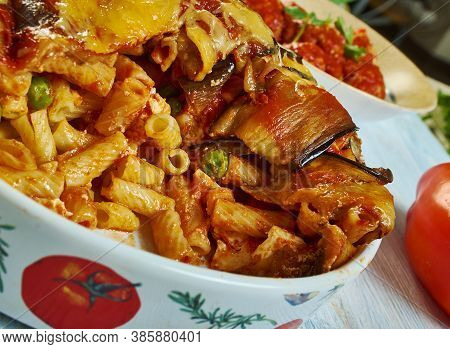 Sicilian Ricotta Eggplant Pasta Timbale