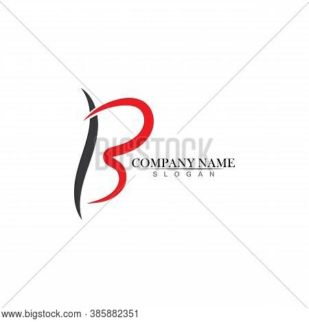 B Letter  Logo Template Design Vector