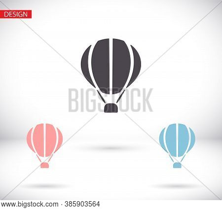 Balloon Icon Isolated. Modern Simple Flat Balun Birthday Sign. Celebration, Internet Concept. Web Bu