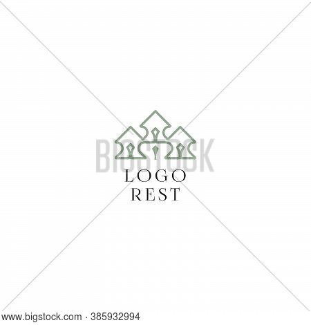 Template Logo Design For Rest Center Or Resort