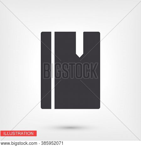 Book Icon. Vector Eps 10 . Lorem Ipsum Flat Design