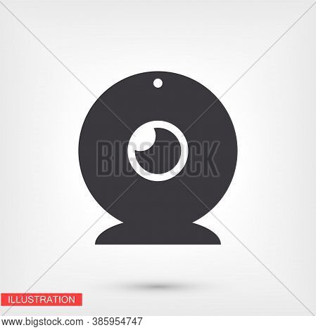 Webcam Icon In Trendy Flat Style. Webcam Icon. Webcam Symbol For Your Website Design, Webcam Smartph