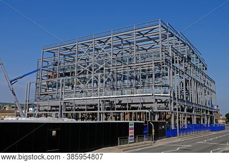 Weston-super-mare, Uk - June 7, 2016: A New Cineworld Cinema Under Construction At Dolphin Square