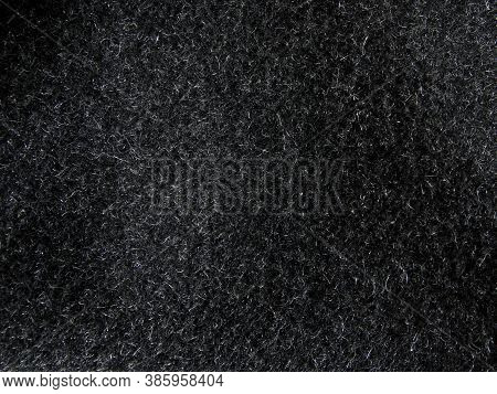 Fluffy Texture Of Gray Wool. Background For Design