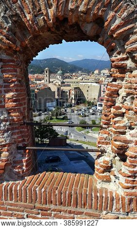 View From The Top Of The City Of Savona (italy) From The Castle Priamar