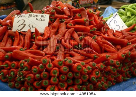 Paprika auf den Stall