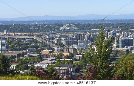 Freemont köprü Portland Oregon.