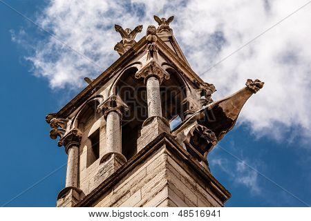 Notre Dame De Paris katedrális részletek, Párizs, Franciaország
