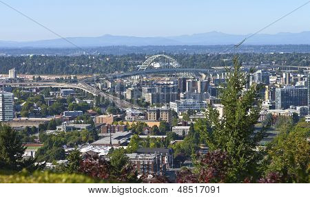 Freemont köprü Portland Oregon.