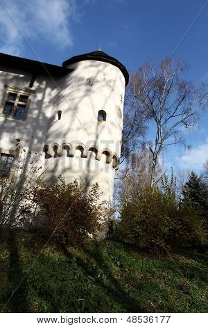 Fortified manor house in Yezhov built towards the end of the fifteenth century . Poland