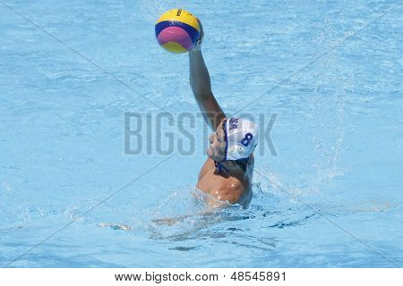 Jul 24 2009; Italia Rooma USA joukkuepelaaja Anthony Azevedo kilpailee m alkuerät
